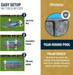 Bestway APX 365 18’x52″ Round Above Ground Swimming Pool Set with Pump & Ladder - Image 5