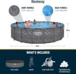 Bestway APX 365 18’x52″ Round Above Ground Swimming Pool Set with Pump & Ladder - Image 6