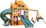KidKraft Falcon Ridge Wooden Swing Set/Playset - Image 2