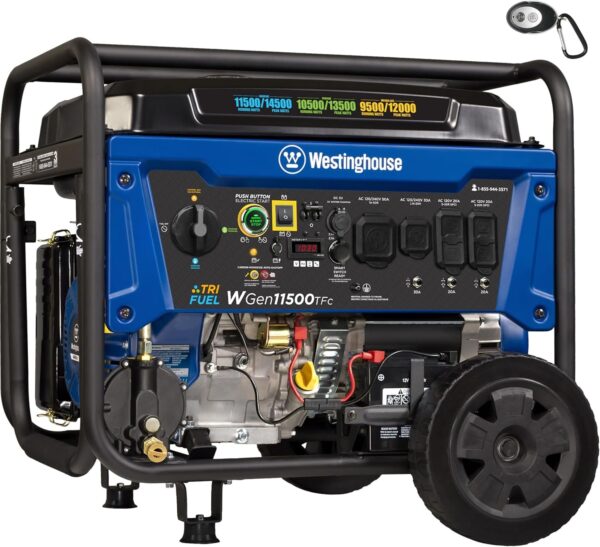 81OzhiB6TJL._AC_SL1500_-600x547-1.jpg Westinghouse 14,500 Watt Tri-Fuel Portable Generator - Image 1
