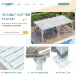 EROMMY 12’x24′ Outdoor Louvered Pergola Gazebo - Image 5