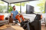 Aviron Strong Series Rower: 22″ HD Touchscreen, Dual Air & Magnetic Resistance up to 100 lbs. Game-Based Workouts, Streaming, Compact Design - Image 5
