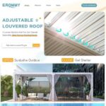 EROMMY 12’x24′ Outdoor Louvered Pergola Gazebo - Image 6
