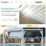 Erommy Outdoor Louvered Pergola Gazebo with Adjustable Aluminum Rainproof Roof - Image 7
