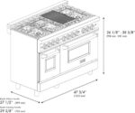 ZLINE 48″ Professional Dual Fuel Range - Image 8