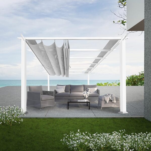91h-pvLAoL._AC_SL1500_-600x600-1.jpg Paragon Outdoor Florence Freestanding Pergola PR100N1 - Image 1