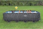 Bestway APX 365 18′ x 9′ x 52″ Rectangular Above Ground Swimming Pool - Image 8