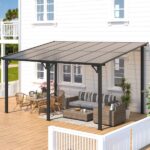 Aecojoy 10 ft. x 14 ft. Dark Gray Aluminum Patio Cover - Image 6