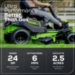 Greenworks 60V 42″ Cordless Battery CrossoverT Riding Lawn Mower - Image 5