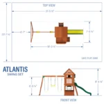 Backyard Discovery Atlantis Wooden Swing Set - Image 7