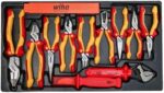 Wiha 32800 Insulated Tool Set with Screwdrivers, Nut Drivers, Pliers, Cutters, Ruler, Knife and Sockets in Rolling Tool Case, 10,000 Volt Tested and 1000 Volt Rated, 80-Piece Set