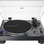 Audio-Technica AT-LP140XP-BK Direct-Drive Professional DJ Turntable, Black, Hi-Fi, Fully Manual, 3 Speed, High Torque Motor