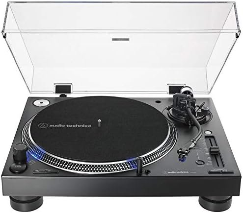 B07N3VYTSF-0-1756496239257.jpeg Audio-Technica AT-LP140XP-BK Direct-Drive Professional DJ Turntable, Black, Hi-Fi, Fully Manual, 3 Speed, High Torque Motor - Image 1