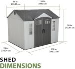 Lifetime 60243 10 x 8 Ft. Outdoor Storage Shed - Image 12