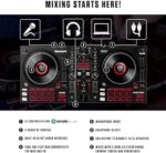 Numark Mixtrack Platinum FX Serato DJ Controller with Jog Wheel Displays, 4 Decks, Mixer, Effects Paddles and (Audio Interface) - Image 2