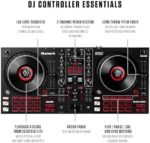 Numark Mixtrack Platinum FX Serato DJ Controller with Jog Wheel Displays, 4 Decks, Mixer, Effects Paddles and (Audio Interface) - Image 3