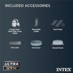 Intex Ultra XTR Frame 14′ x 42″ Round Above Ground Outdoor Swimming Pool Set with Sand Filter Pump, Ladder, Ground Cloth, and Pool Cover - Image 4