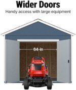 Handy Home Products Rookwood 10×12 Do-It-Yourself Wooden Storage Shed- Does not Include Floor kit, Paint, or Roofing Shingles - Image 5
