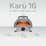 Ooni Karu 16 Multi-Fuel Outdoor Pizza Oven – Wood and Gas Fired Oven – Outdoor Cooking Pizza Oven – Fire and Stonebaked Pizza Oven for Authentic Homemade Pizzas – Dual Fuel Pizza Maker - Image 2