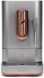 Café Affetto Automatic Espresso Machine + Milk Frother | Built-In & Adjustable Espresso Bean Grinder | One-Touch Brew in 90 Seconds | Steel Silver, 1.2 Liter, (C7CEBBS2RS3) - Image 7