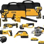 DEWALT 20V MAX Power Tool Combo Kit, Cordless Power Tool Set, 10-Tool with 2 Batteries and Charger Included (DCK1021D2)