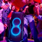 JBL Partybox Ultimate – Multi Purpose Party Speaker, with Wi-fi & Bluetooth Connectivity, Wireless, Lightshow, IPx4 Slashproof, Dual Mic & Guitar Inputs, Handle & Sturdy Wheels, Black - Image 3