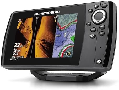 B0CG6P1TD5-6-1756334329656.jpg Humminbird Helix 7 G4 GPS Fish Finder with Transducer, MEGA Side Imaging - Image 1