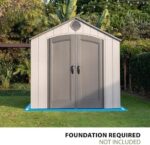Lifetime Outdoor Storage Shed, 8 x 10 Foot, Gray - Image 4