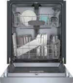 Bosch SHE41CM5N 300 Series 24″ Dishwasher 48 db – Recessed Handle, Stainless Steel - Image 7