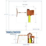 Backyard Discovery Tanglewood Cedar Wood Swing Set - Image 7