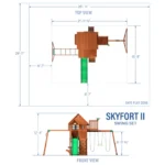 Backyard Discovery Skyfort II Cedar Wood Swing Set - Image 7