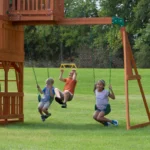 Backyard Discovery Skyfort II Cedar Wood Swing Set - Image 3