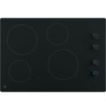 GE 30″ Built-In Knob Control Electric Cooktop JP3030DWBB - Image 2