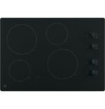 GE 30″ Built-In Knob Control Electric Cooktop JP3030DWBB