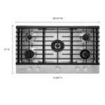 KitchenAid 36″ 5-Burner Gas Cooktop with Griddle - Image 6
