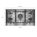 KitchenAid 36″ 5-Burner Gas Cooktop - Image 6