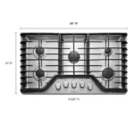 KitchenAid 36″ 5-Burner Gas Cooktop KCGS356ESS - Image 4