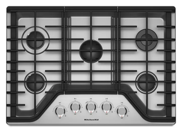 download-24-600x431-1.png KitchenAid 30″ 5-Burner Gas Cooktop KCGS350ESS - Image 1