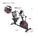 Sunny Health & Fitness Smart Recumbent Cross Trainer Elliptical Exercise Bike - Image 2