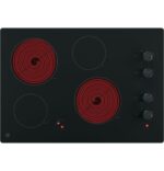 GE 30″ Built-In Knob Control Electric Cooktop JP3030DWBB - Image 6