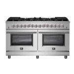 FORNO Massimo 60-Inch Freestanding Dual Fuel Range in Stainless Steel – FFSGS6125-60 - Image 2
