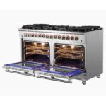 FORNO Massimo 60-Inch Freestanding Dual Fuel Range in Stainless Steel – FFSGS6125-60 - Image 7