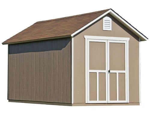 handy-home-meridian-tan-wood-shed_499x400.jpg Handy Home Meridian Wooden Storage Shed – Multiple Sizes - Image 1