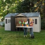 Lifetime Legacy 15×8 Plastic Storage Shed Kit w/ Floor - Image 8
