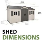 Lifetime Legacy 15×8 Plastic Storage Shed Kit w/ Floor - Image 3