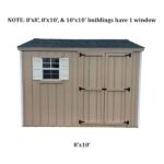 Little Cottage Company Value Workshop 8X8 Wood Shed - Image 6