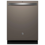 GE 24 in. Top Control Flush-Mount Dishwasher with 45 dBa Sound Level, 3rd-Rack & Dry Boost – Fingerprint Resistant Stainless