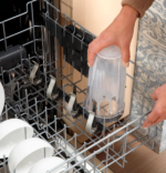GE 24 in. Top Control Flush-Mount Dishwasher with 45 dBa Sound Level, 3rd-Rack & Dry Boost – Fingerprint Resistant Stainless - Image 9