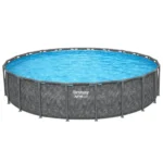 Bestway APX 365 22’x52″ Round Above Ground Swimming Pool Set with Pump and Ladder - Image 6