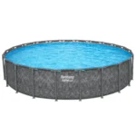 Bestway APX 365 22’x52″ Round Above Ground Swimming Pool Set with Pump and Ladder - Image 2